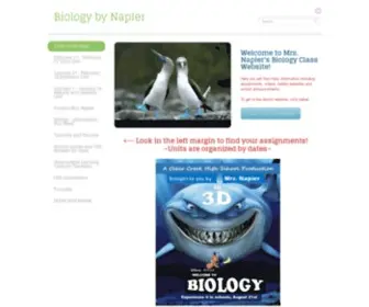 Biologybynapier.com(Biology by Napier) Screenshot