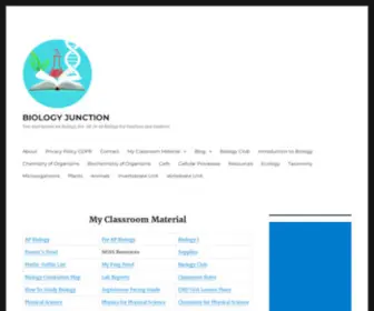 Biologyjunction.com(Biology Tests and Procedures) Screenshot