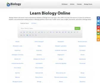 Biologyonline.com(Biology Online) Screenshot