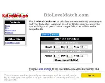 Biolovematch.com(Biorhythm) Screenshot