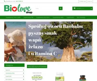 Bioloveshop.com(Suplementy diety) Screenshot