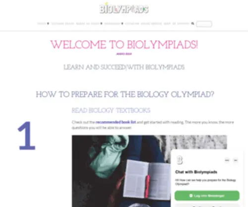 Biolympiads.ru(Your guide to biology olympiads) Screenshot