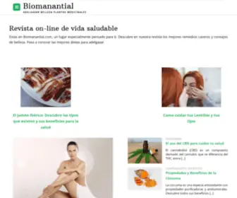 Biomanantial.com(Adelgazar Belleza Plantas Medicinales) Screenshot