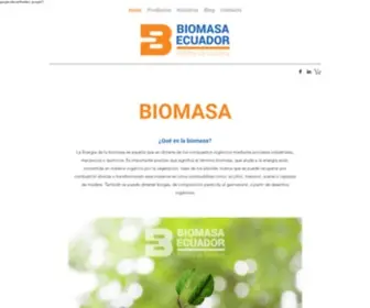 Biomasaecuador.com(Biomasa Ecuador) Screenshot