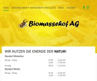 Biomassehof.ch(Biomassehof AG) Screenshot