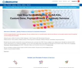 Biomatik.com(BioReagents & ELISA Kits) Screenshot