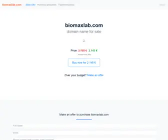 Biomaxlab.com(Laboratuar) Screenshot