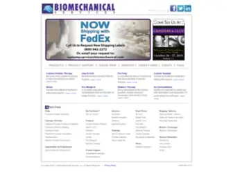 Biomechanical.com(Biomechanical Services) Screenshot