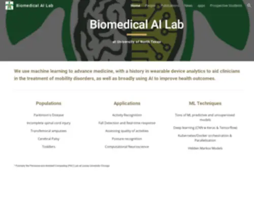 Biomed-AI.com(Biomedical AI Lab) Screenshot