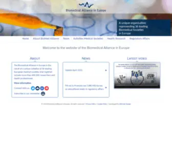 Biomedeurope.org(BioMed Alliance) Screenshot