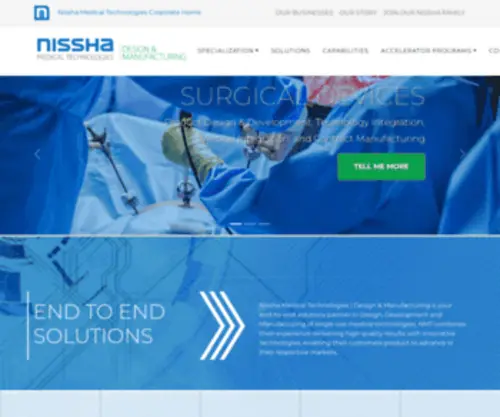 Biomedical-Innovations.com(Nissha Medical Technologies) Screenshot