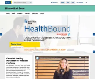 Biomedicalzone.ca(Ryerson University) Screenshot