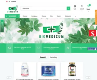 Biomedicum.pl(Sklep zielarski online) Screenshot