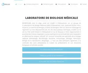 Biomedilam.com(Laboratoire de biologie médicale) Screenshot