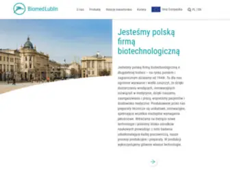 Biomedlublin.com(Jesteśmy polską firmą biotechnologiczną o długoletniej historii) Screenshot