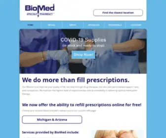 Biomedpharmacy.com(Our Mission) Screenshot