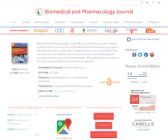 Biomedpharmajournal.org(Biomedical and Pharmacology Journal (BPJ)) Screenshot