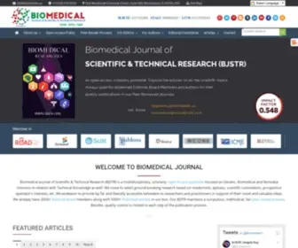 Biomedres.us(Biomedical Journal of Scientific & Technical Research (BJSTR) Publishers) Screenshot