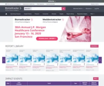 Biomedtracker.com(Biomedtracker) Screenshot