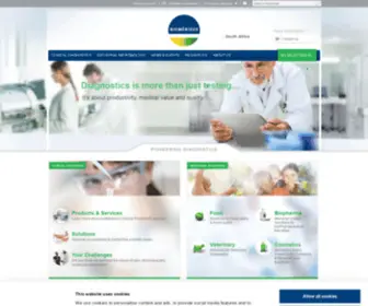 Biomerieux.co.za(BioMérieux South Africa) Screenshot