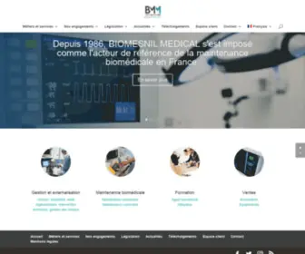 Biomesnil.com(Gestion de dispositifs médicaux) Screenshot