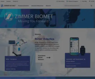 Biomet.com(Joint Replacement Solutions for patients with arthritis) Screenshot