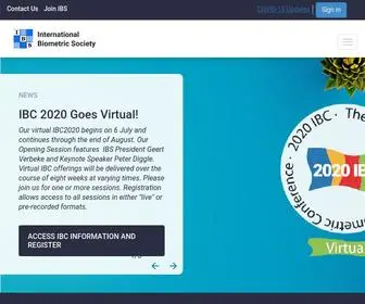 Biometricsociety.org(International Biometrics Society) Screenshot