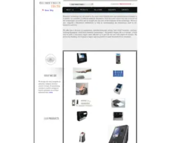 Biometricstech.com(Biometrics Technologies India all biometrics products solutions systems USA) Screenshot