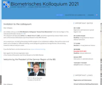 Biometrisches-Kolloquium2021.de(Biometrisches Kolloquium 2021) Screenshot