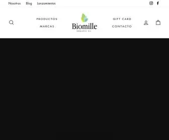 Biomille.com.ar(Cosmética orgánica y natural certificada) Screenshot