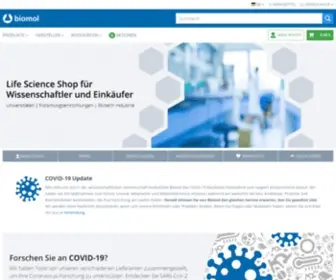 Biomol.de(Biomol liefert Laborreagenzien für die biomedizinische Forschung) Screenshot