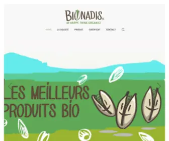 Bionadis.com(Exportation et vente de produits bio) Screenshot