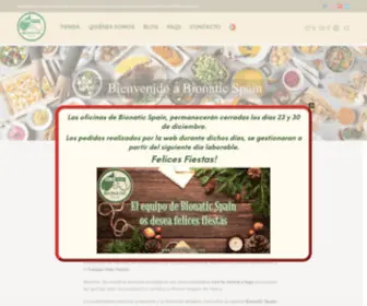 Bionaticspain.com(Especialistas en envases ecológicos y biodegradables para alimentos) Screenshot