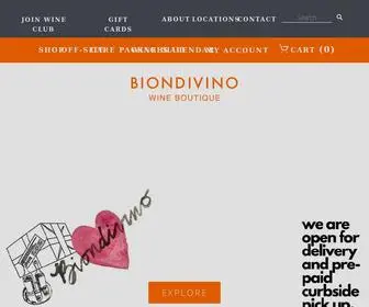 Biondivino.com(Biondivino Wine Boutique) Screenshot