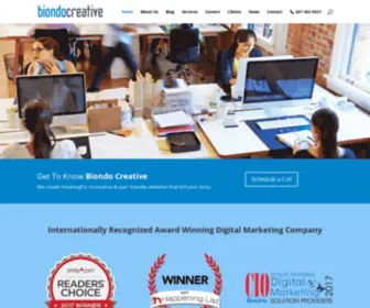 Biondocomm.com(Philadelphia Web Design Company Interactive Web site Design Philadelphia Web Designers Web Marketing) Screenshot