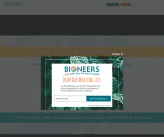 Bioneersgroup.com(Bioneers) Screenshot