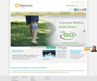 Bioness.com(Discover the L300 Foot Drop System for people living with foot drop (drop foot)) Screenshot