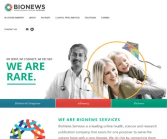 Bionews.com(WE ARE RARE) Screenshot