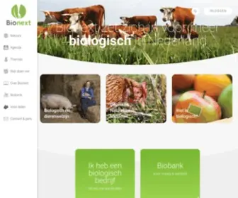 Bionext.nl(Ketenorganisatie voor biologische landbouw en voeding) Screenshot