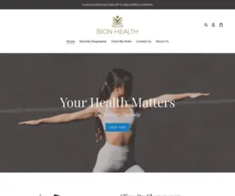 Bionhealth.ca(Bion Health) Screenshot