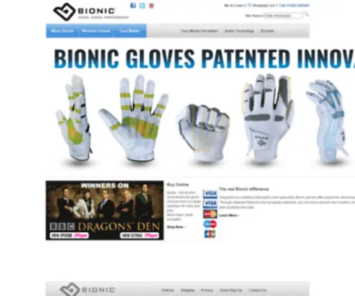 Bionic-Glove.co.uk(Womens Gloves) Screenshot