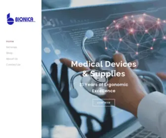 Bionicainc.com(Bionica Inc) Screenshot