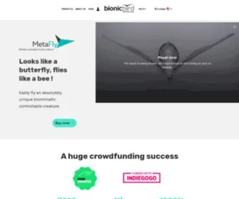 Bionicbird.com(Avitron the first bionic rc bird) Screenshot