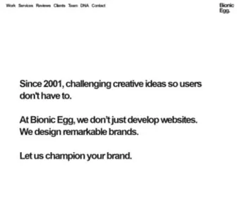 Bionicegg.com(Bionic Egg) Screenshot