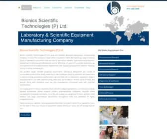 Bionicsscientific.com(Bionics Scientific Technologies (P) Ltd) Screenshot