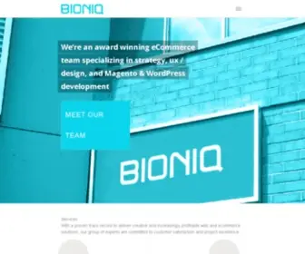 Bioniq.ca(Bioniq) Screenshot