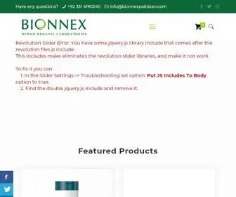 Bionnexpakistan.com(Dermo Organic Laboratories) Screenshot