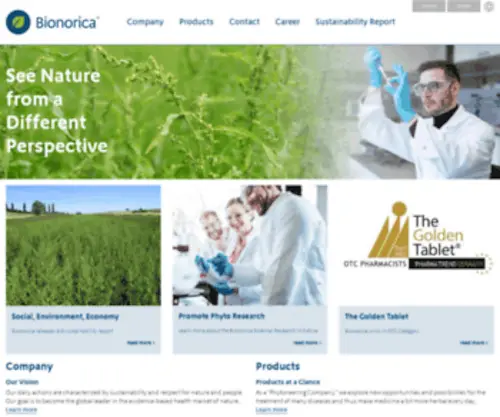 Bionorica.com(Bionorica) Screenshot