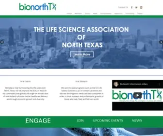 Bionorthtx.org(The trade association for the life science community in North Texas) Screenshot