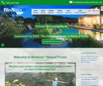Bionovanaturalpools.com(Natural Swimming Pools) Screenshot